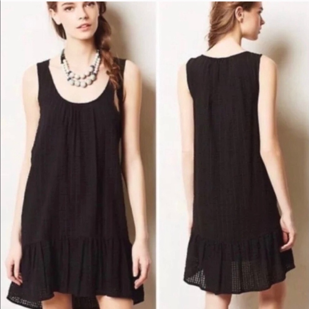 Anthroplogy “Melanie” Sleeveless Drop Waist Dress